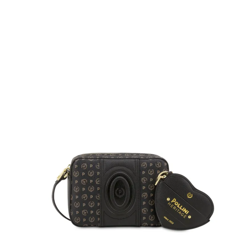 Pollini Heritage Umhängetasche, schwarz