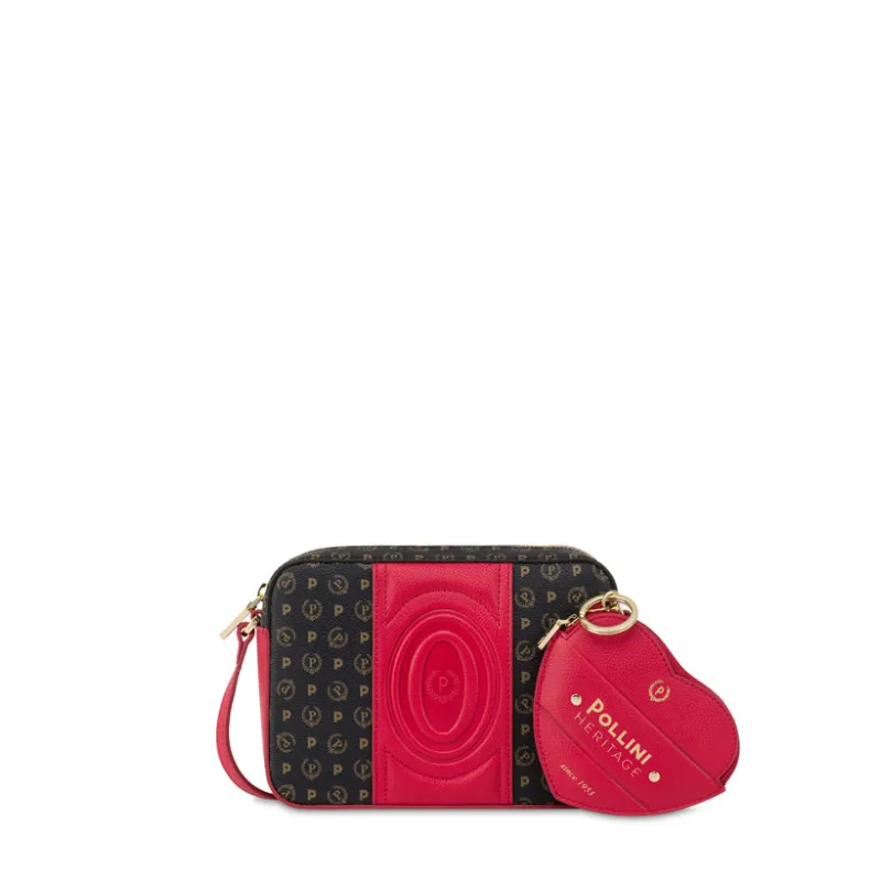 Tracollina Pollini Heritage, nero-rosso