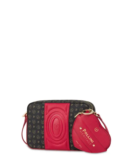 Pollini Heritage cross-body bag, black-red