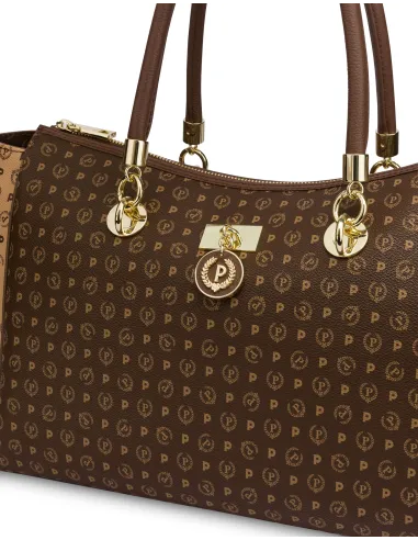 Pollini heritage double-handled bag,...