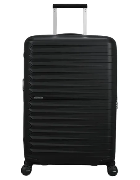 Expandierbarer mittlerer Trolley American Tourister Fastforward, schwarz