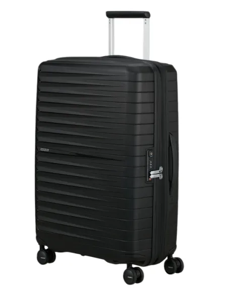 Expandierbarer mittlerer Trolley American Tourister Fastforward, schwarz