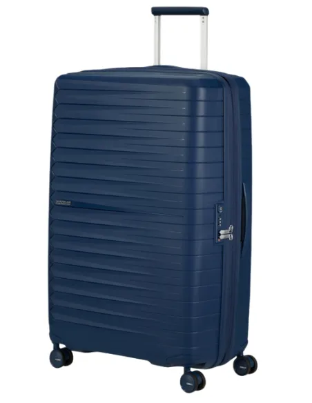 American Tourister Fastforward large expandable trolley, blue