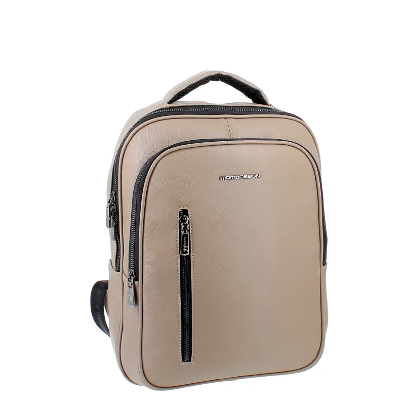 MOMODESIGN mittlerer Rucksack mit Laptopfach, taupe 2