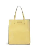 The Bridge Mirra shopping bag with zip fastener, light yellow
