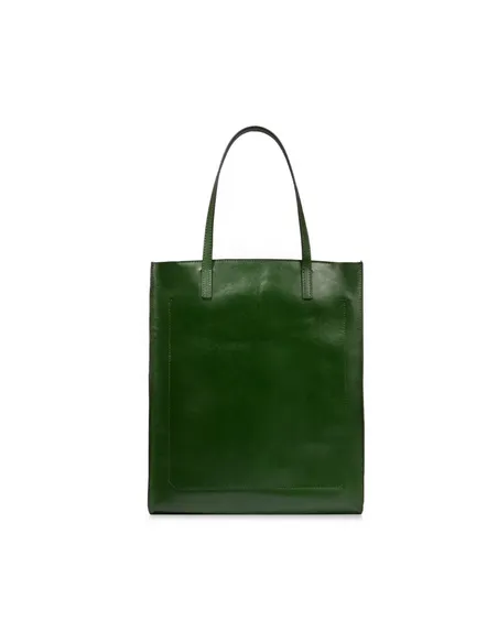 Shopping verticale con chiusura con zip The Bridge Mirra, timo