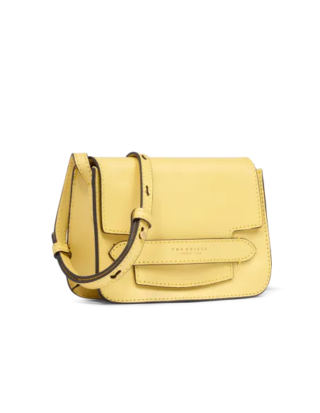 Tracolla con pattina The Bridge Lucrezia, giallo banana