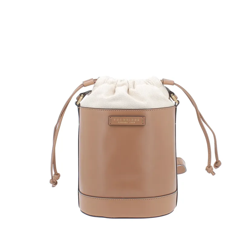 The Bridge Gloria bucket bag, marzipan