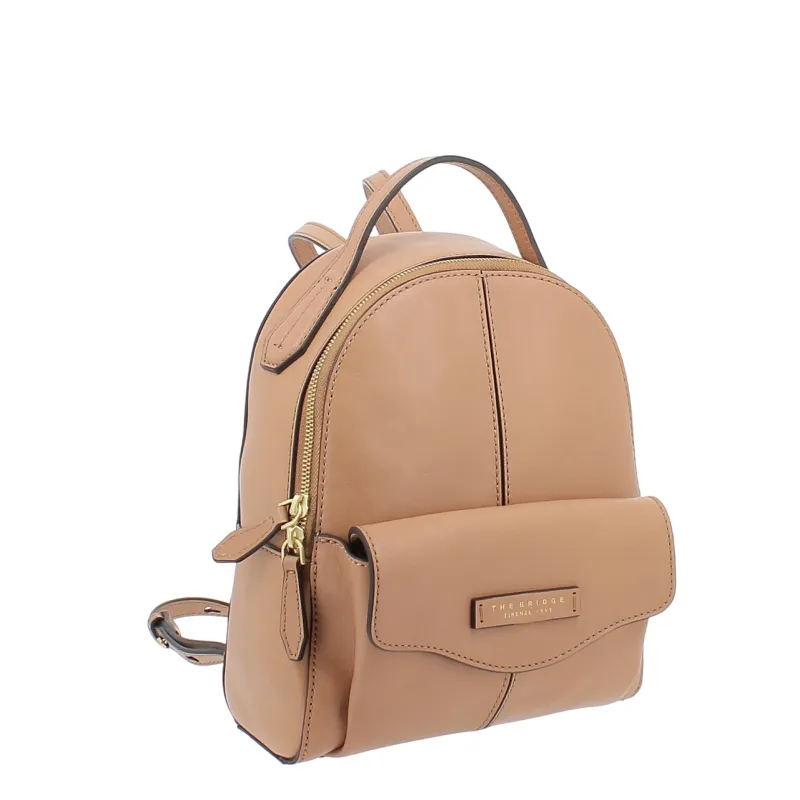 The Bridge Gloria small backpack, marzipan 2
