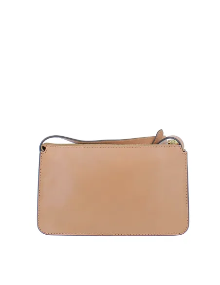 Borsa a tracolla con tasche esterne The Bridge Lucrezia, marzapane