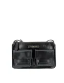 Borsa a tracolla con tasche esterne The Bridge Lucrezia, nera