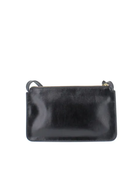 The Bridge Lucrezia cross-body bag with front pockets, black