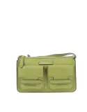 Borsa a tracolla con tasche esterne The Bridge Lucrezia, pistacchio