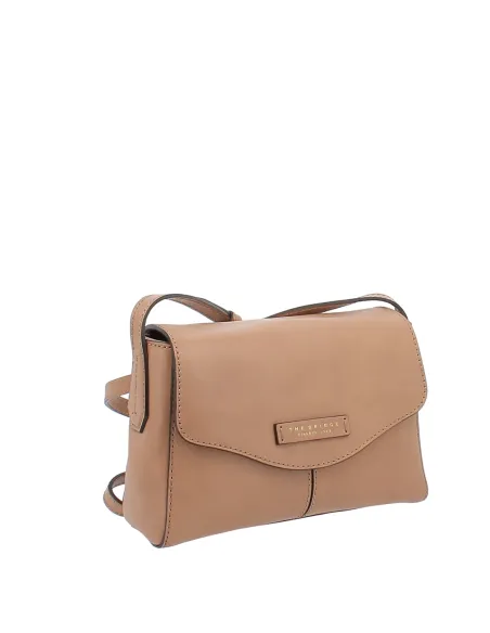 The Bridge Gloria cross-body bag with flap, beige