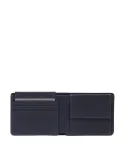 Piquadro Cronus small wallet with coin purse, blue