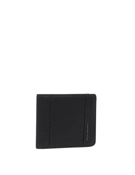 Piquadro Cronus small wallet with coin purse, black