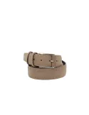 Men's belt in suede, dove grey