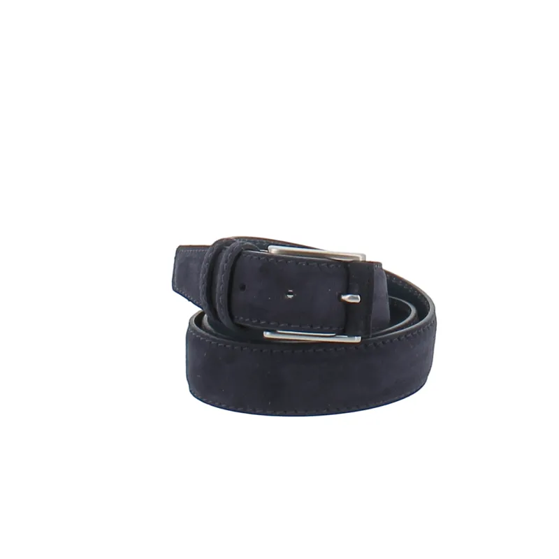 Cintura uomo in camoscio, blu