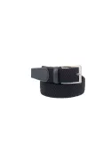 Men's belt in stretch fabric and leather BLUE