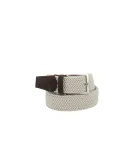 Elastic fabric and suede belt
