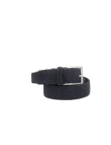 Cintura uomo in elastico e camoscio blu