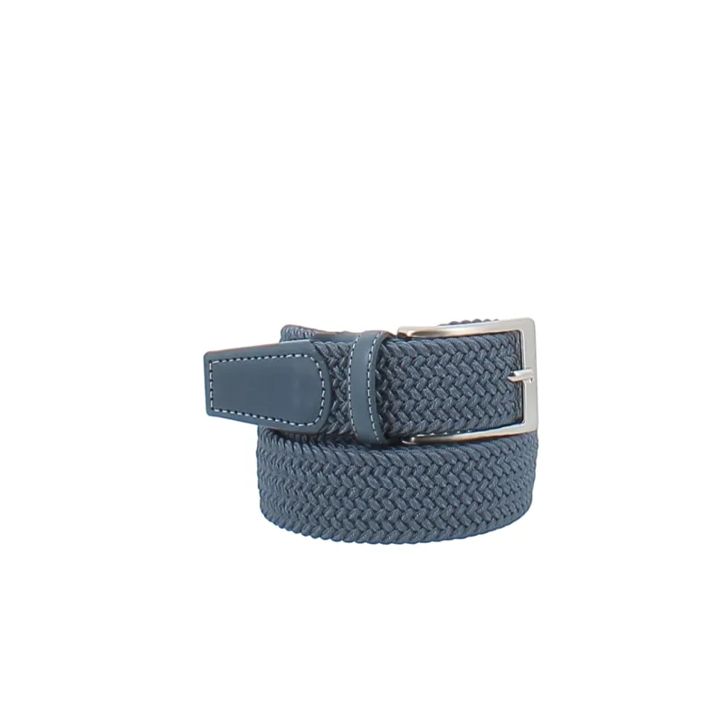 Elastic belt with leather details, avio