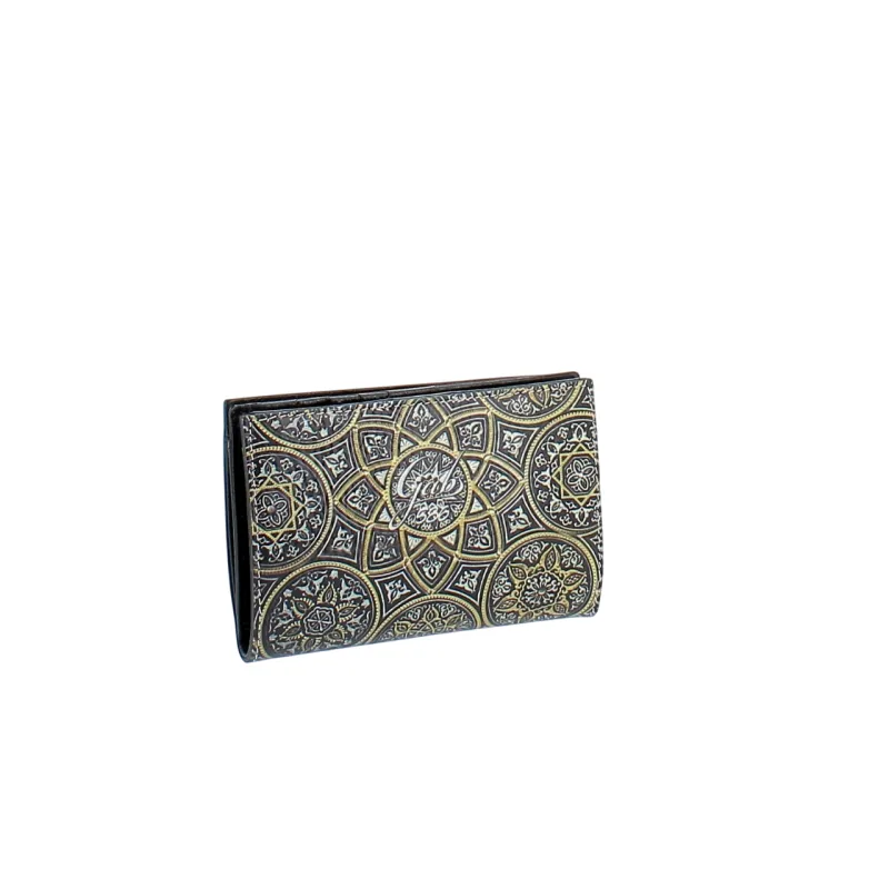 Gabs Gmoney14 women's wallet in printed leather, mandala 2