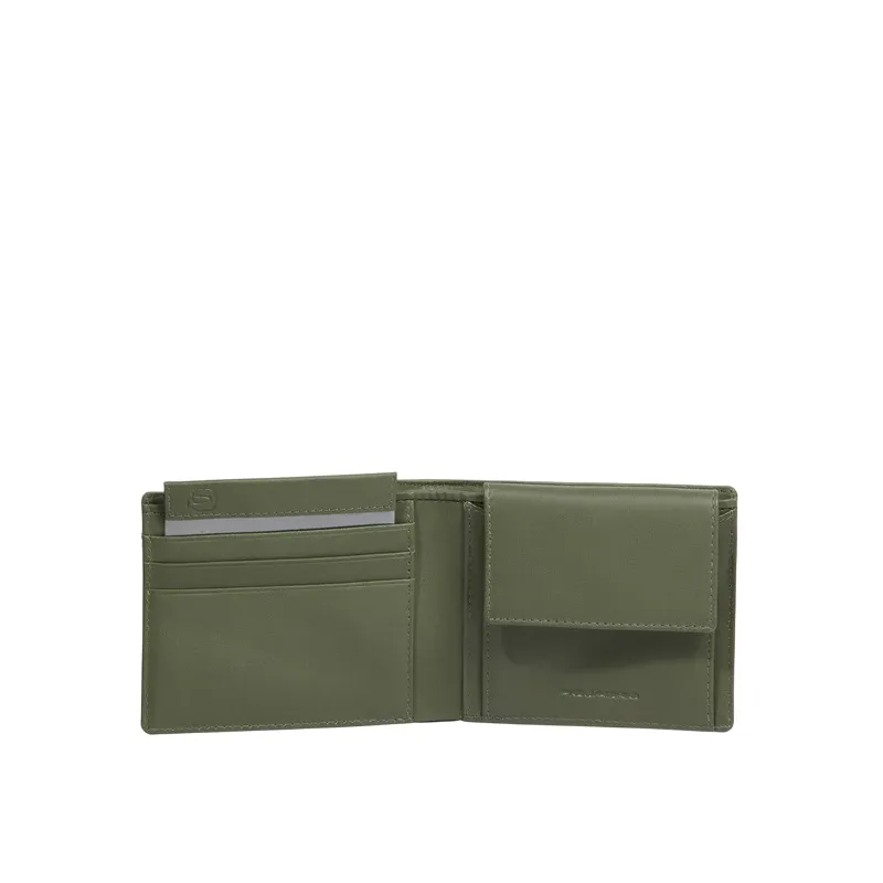 Piquadro Orion small men's wallet with removable ID and...