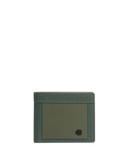 Portafogli uomo piccolo con porta monete Piquadro Orion, verde