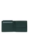 Portafogli uomo piccolo con porta monete Piquadro PQ Earth, verde