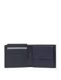 Kleine Herrengeldbörse mit Münzfach Piquadro PQ Earth, schwarz