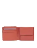 Piquadro PQ Earth small wallet with coin purse, orange