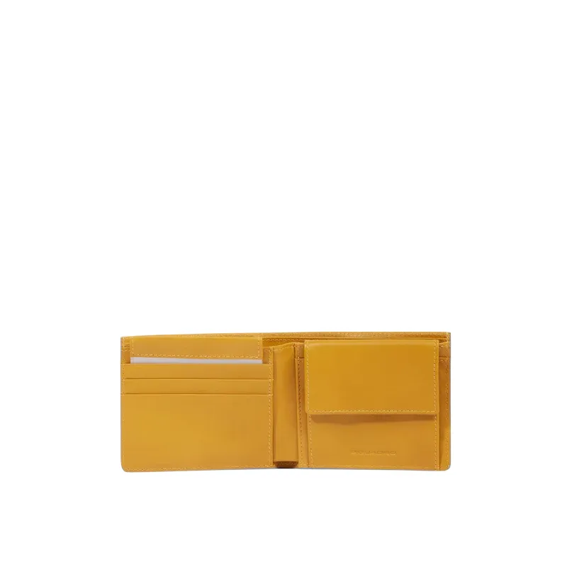 Piquadro Atlas men's wallet, yellow