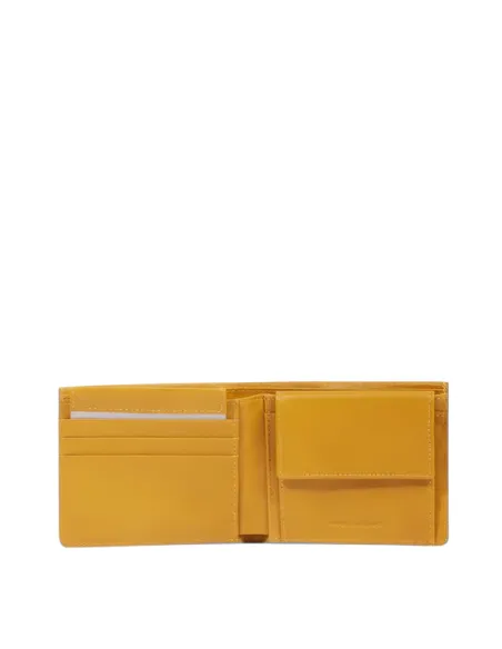 Piquadro Atlas men's wallet, yellow