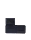 Piquadro Cronus compact men's wallet, blue