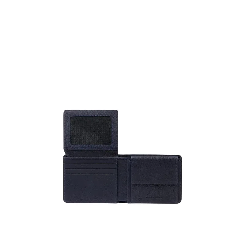 Portafogli uomo ompatto Piquadro Cronus, blu