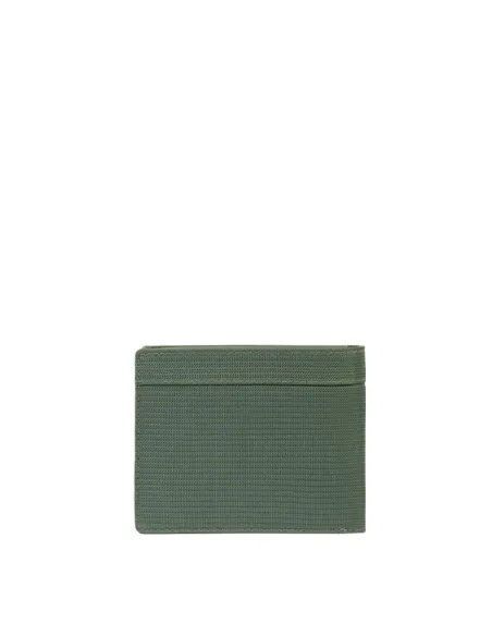 Piquadro Orion small men's wallet with coin purse and document window, green