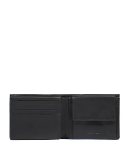Portafoglio uomo con volantino porta documenti, porta carte di credito Piquadro Atlas, nero