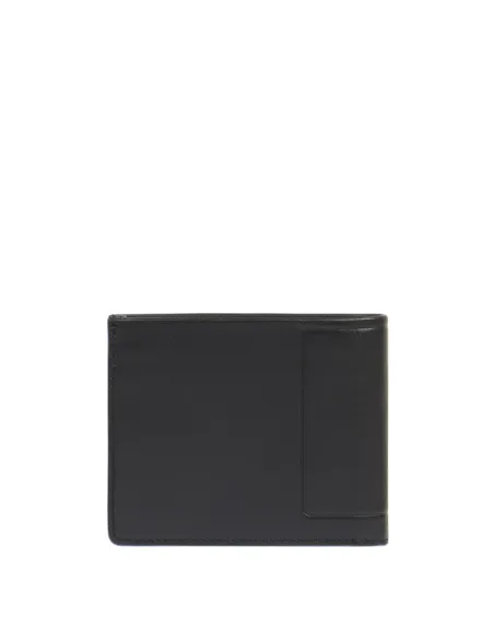 Piquadro Atlas men's wallet with ID flap, credit card slots, black