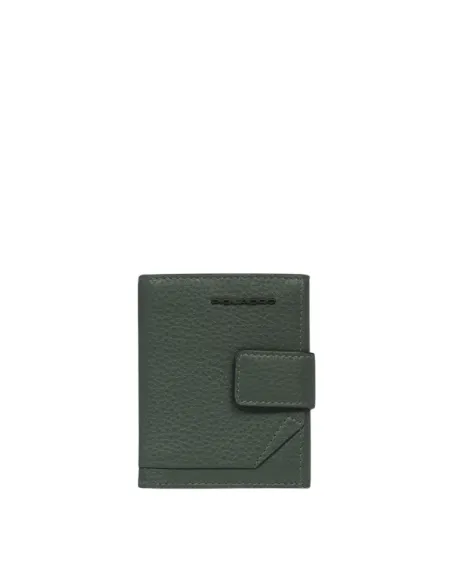 Piquadro Than pocket wallet with coin purse, green