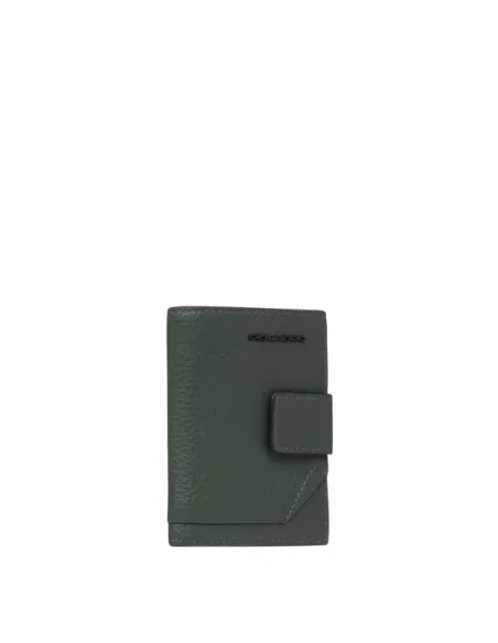 Herren-Mini-Geldbörse mit Münzfach Piquadro Than, grün