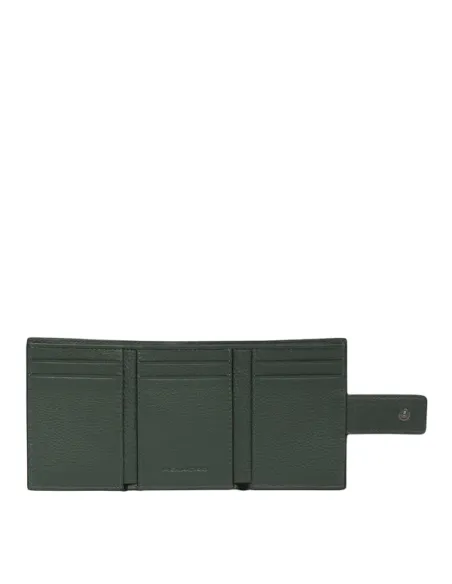 Piquadro Than pocket wallet with coin purse, green
