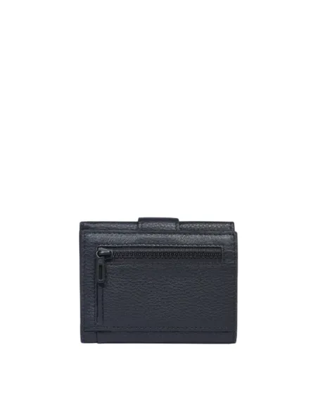 Piquadro Than pocket wallet with coin purse, black