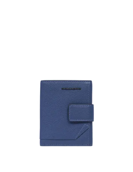 Herren-Mini-Geldbörse mit Münzfach Piquadro Than, blau