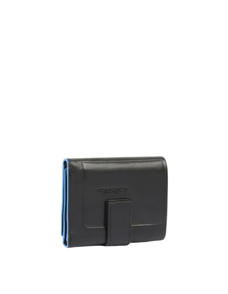 Piquadro Atlas small leather men's wallet, black