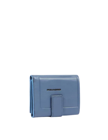 Piquadro Atlas small leather men's wallet, avio