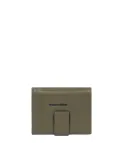 Portafogli uomo piccolo con porta monete Piquadro, verde
