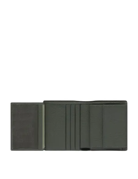 Piquadro Than kleines aufrechtes Männer-geldbörsen, grün