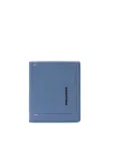 Piquadro Atlas small vertical men's wallet with coin purse, avio