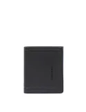 Piquadro Atlas small vertical men's wallet with coin purse, black